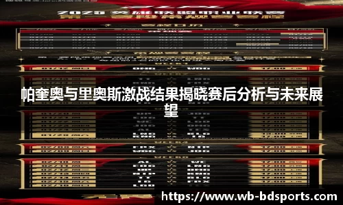 帕奎奥与里奥斯激战结果揭晓赛后分析与未来展望